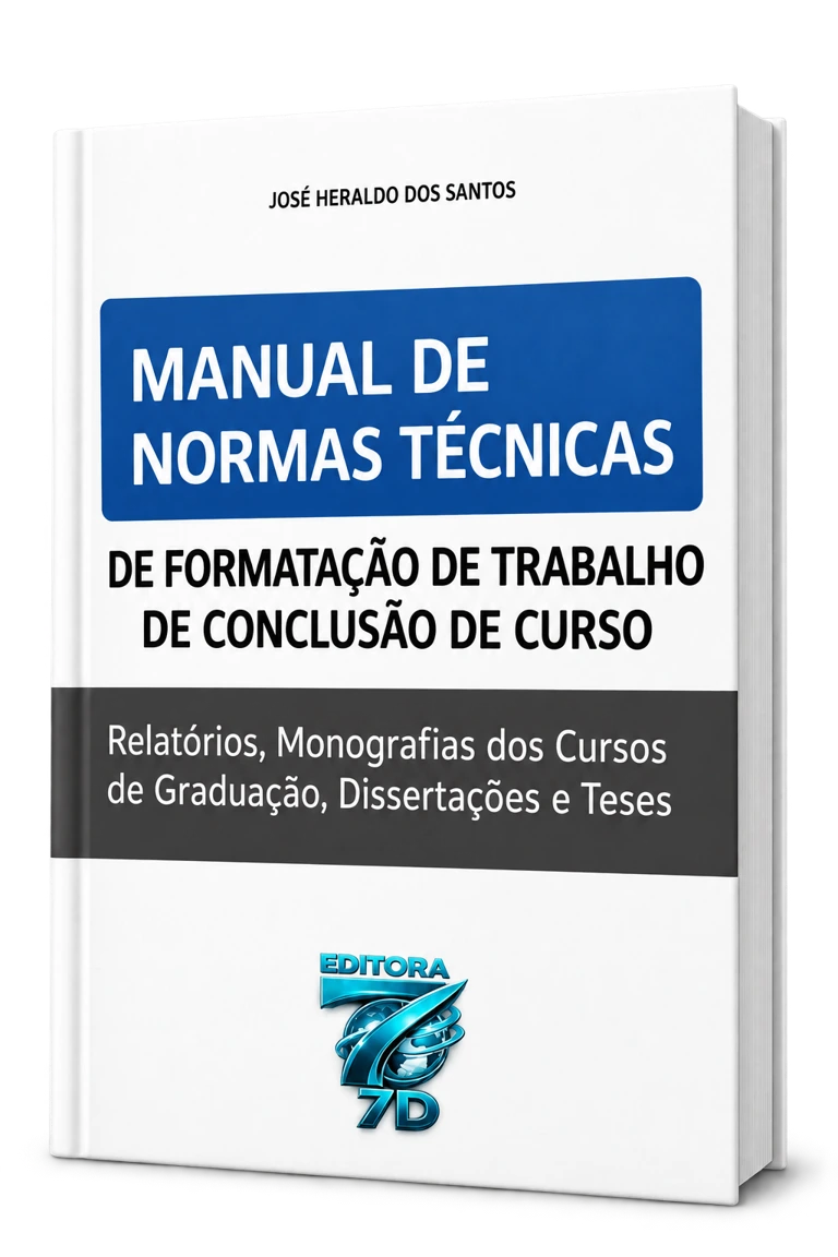 Capa do Manual de Normas Técnicas de Formatação de Trabalho de Conclusão de Curso, de José Heraldo dos Santos